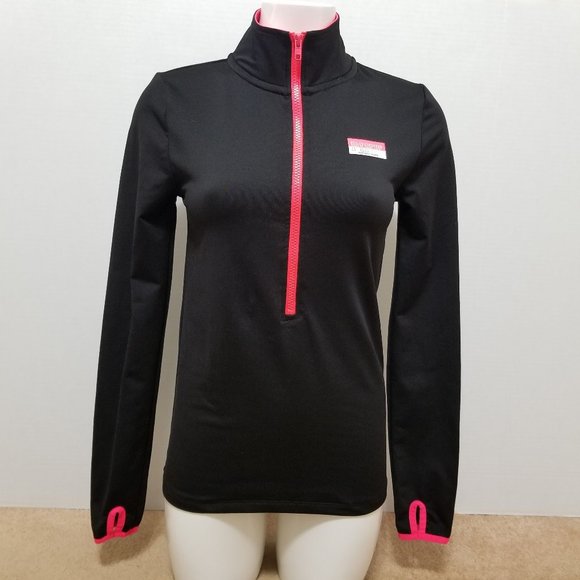 Victoria's Secret PINK jacket Small Ultimate 1/2 zip pullover track thumb holes - Picture 1 of 9
